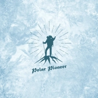 Polar pioneer logo med is i baggrunden